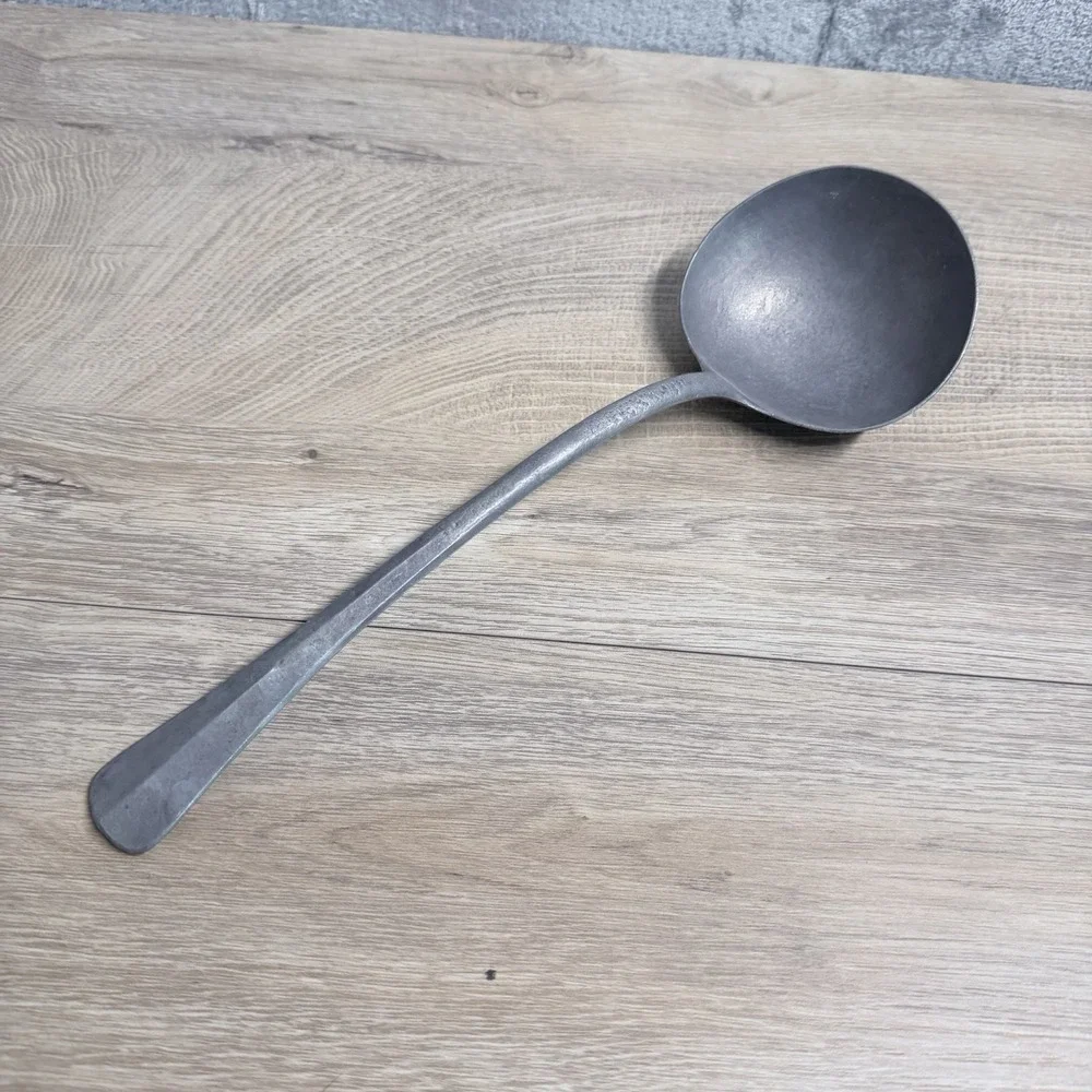 Vintage Made In Ghana‎ Handcrafted Soup Ladle Rustic Primitive Kitchen Decor